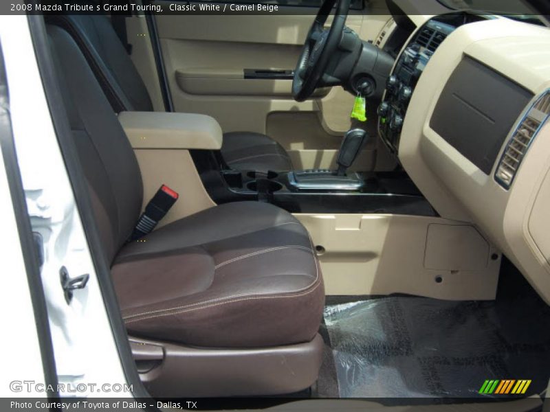 Classic White / Camel Beige 2008 Mazda Tribute s Grand Touring