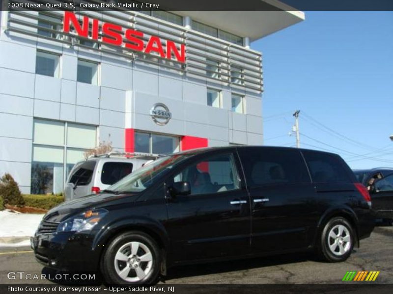 Galaxy Black Metallic / Gray 2008 Nissan Quest 3.5