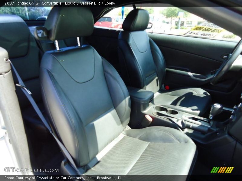 Liquid Silver Metallic / Ebony 2007 Pontiac G6 GT Convertible