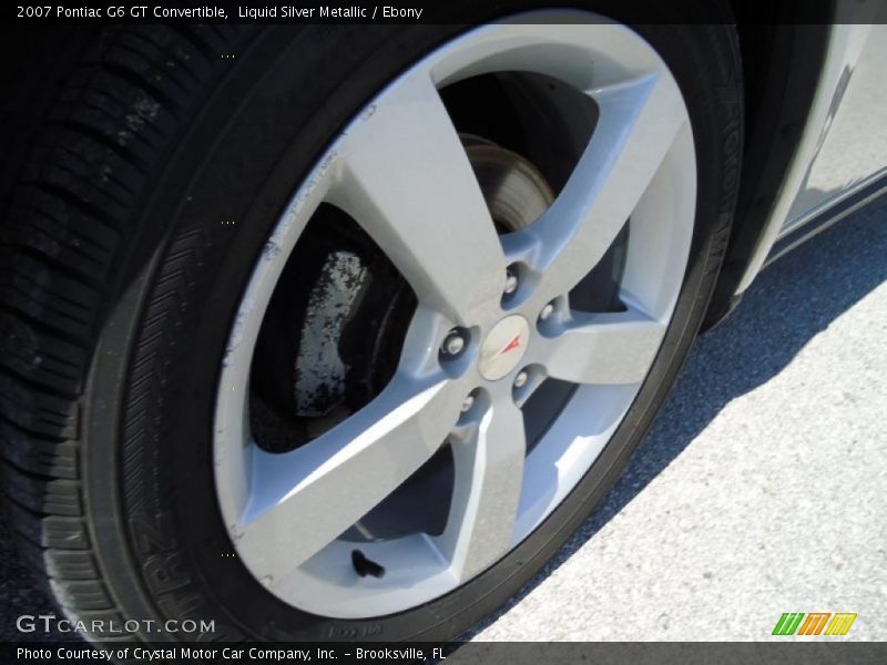 Liquid Silver Metallic / Ebony 2007 Pontiac G6 GT Convertible