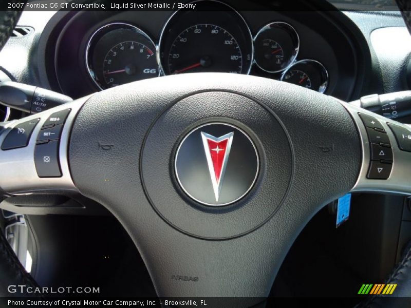 Liquid Silver Metallic / Ebony 2007 Pontiac G6 GT Convertible
