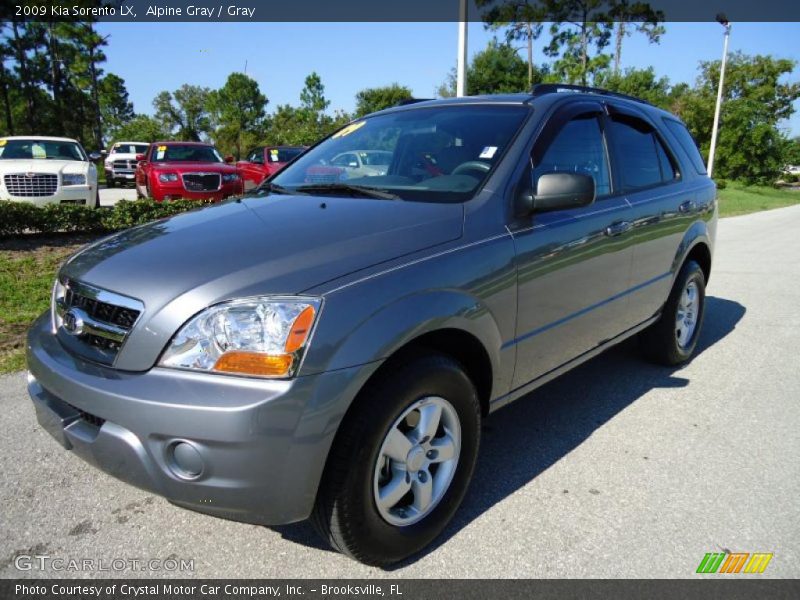 Alpine Gray / Gray 2009 Kia Sorento LX