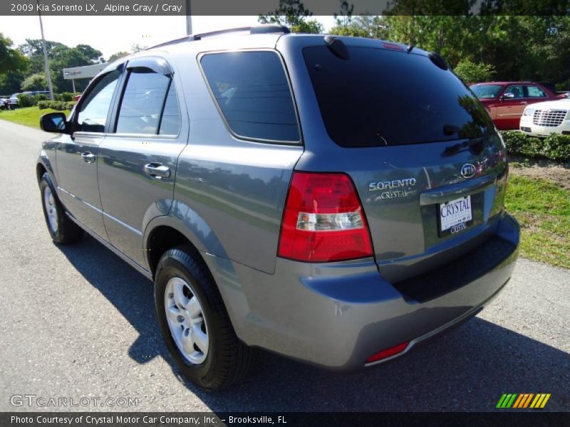 Alpine Gray / Gray 2009 Kia Sorento LX