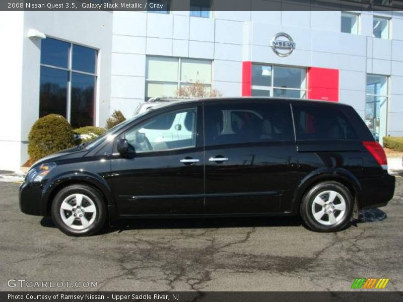 Galaxy Black Metallic / Gray 2008 Nissan Quest 3.5