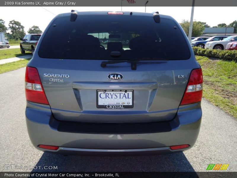 Alpine Gray / Gray 2009 Kia Sorento LX