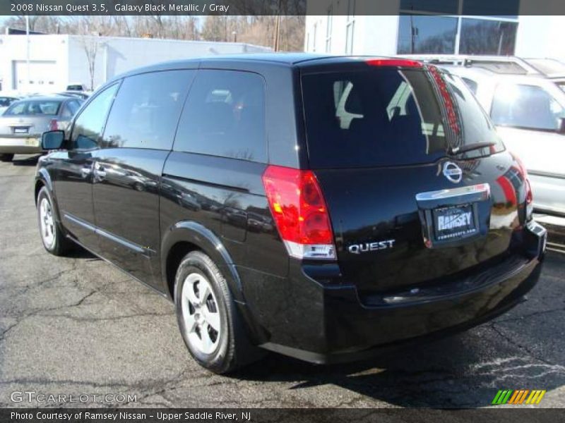 Galaxy Black Metallic / Gray 2008 Nissan Quest 3.5