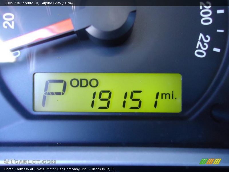 Alpine Gray / Gray 2009 Kia Sorento LX