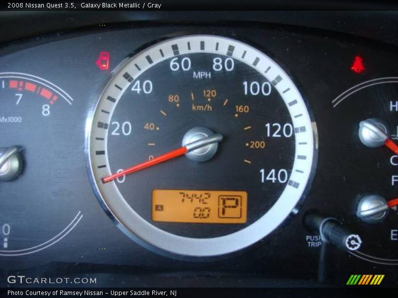 Galaxy Black Metallic / Gray 2008 Nissan Quest 3.5