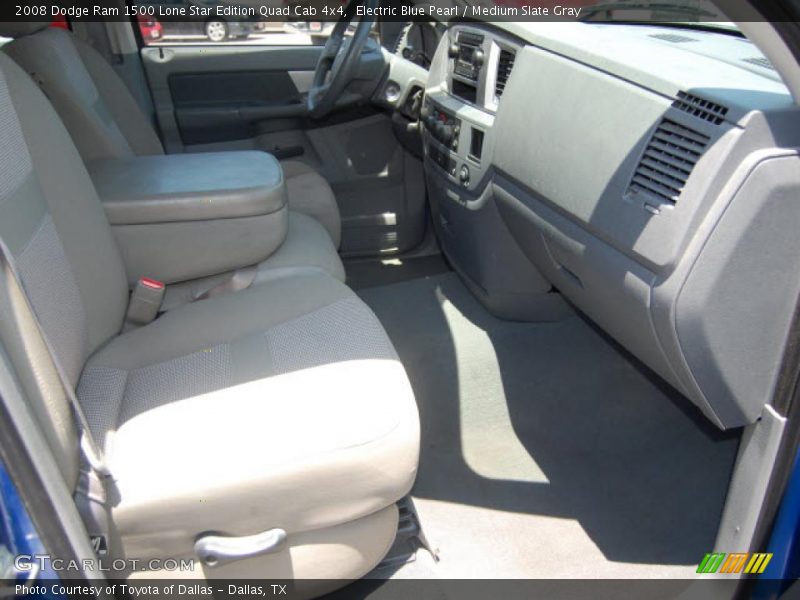 Electric Blue Pearl / Medium Slate Gray 2008 Dodge Ram 1500 Lone Star Edition Quad Cab 4x4