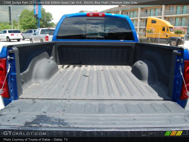 Electric Blue Pearl / Medium Slate Gray 2008 Dodge Ram 1500 Lone Star Edition Quad Cab 4x4
