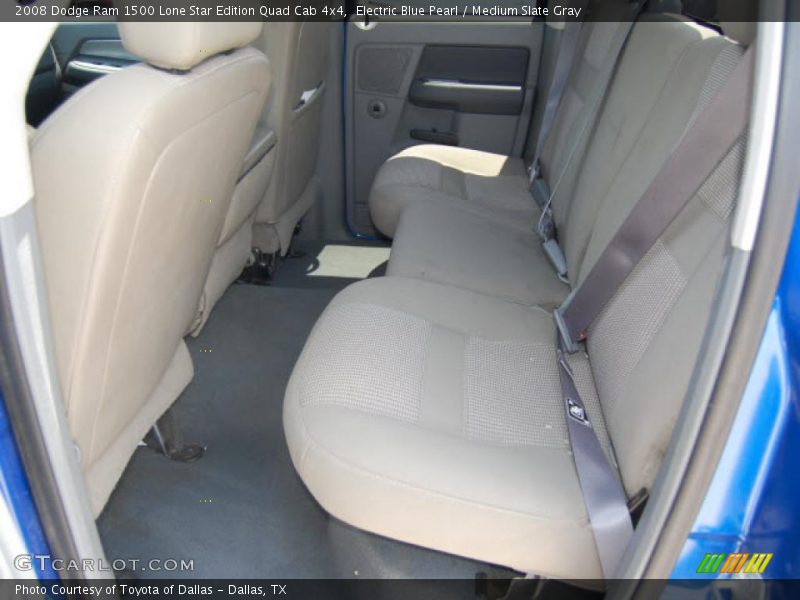 Electric Blue Pearl / Medium Slate Gray 2008 Dodge Ram 1500 Lone Star Edition Quad Cab 4x4