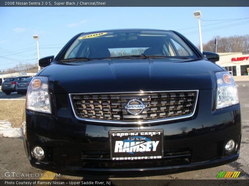 Super Black / Charcoal/Steel 2008 Nissan Sentra 2.0 S