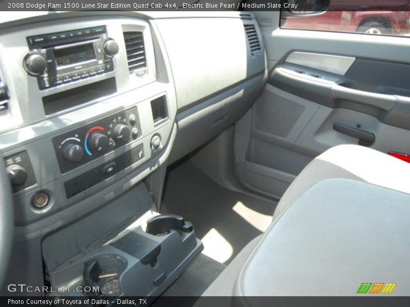 Electric Blue Pearl / Medium Slate Gray 2008 Dodge Ram 1500 Lone Star Edition Quad Cab 4x4