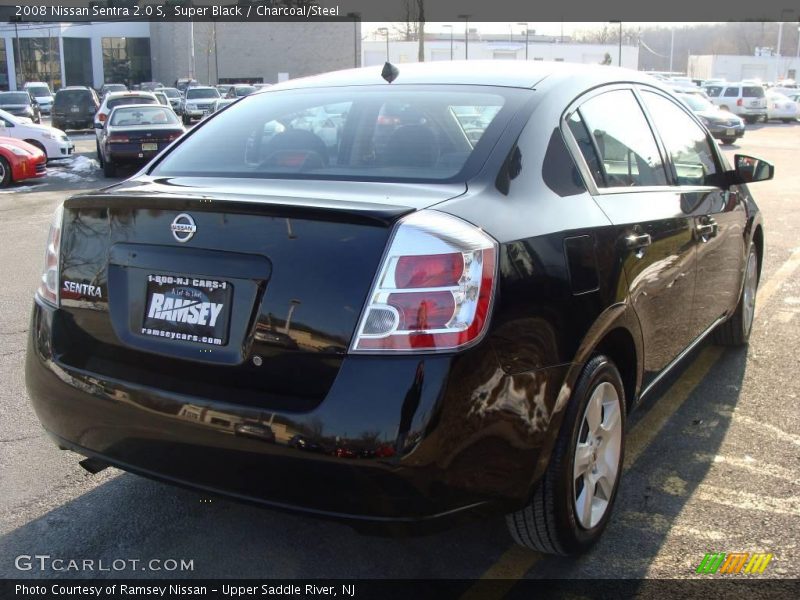 Super Black / Charcoal/Steel 2008 Nissan Sentra 2.0 S