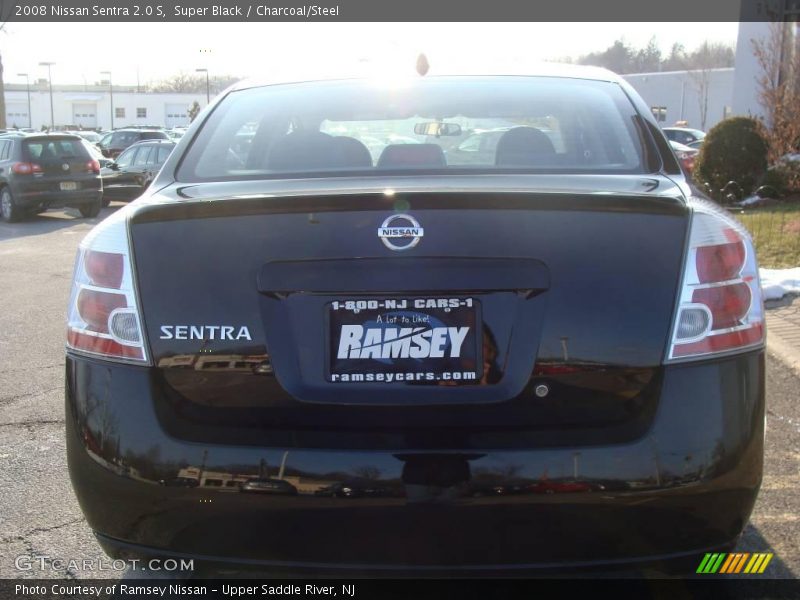 Super Black / Charcoal/Steel 2008 Nissan Sentra 2.0 S