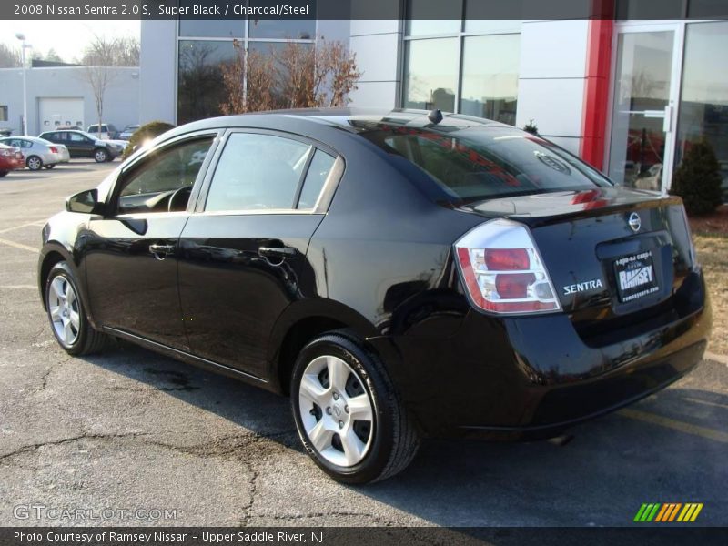 Super Black / Charcoal/Steel 2008 Nissan Sentra 2.0 S