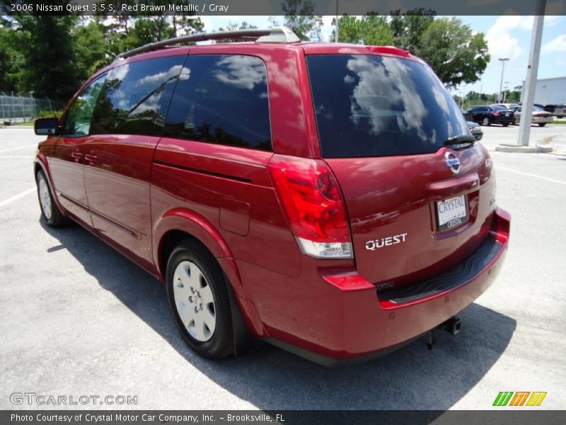 Red Brawn Metallic / Gray 2006 Nissan Quest 3.5 S