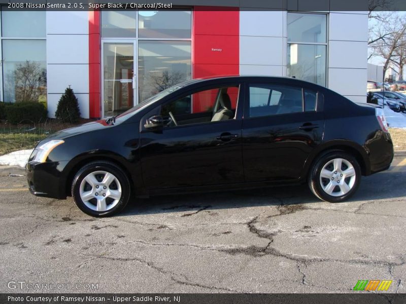 Super Black / Charcoal/Steel 2008 Nissan Sentra 2.0 S