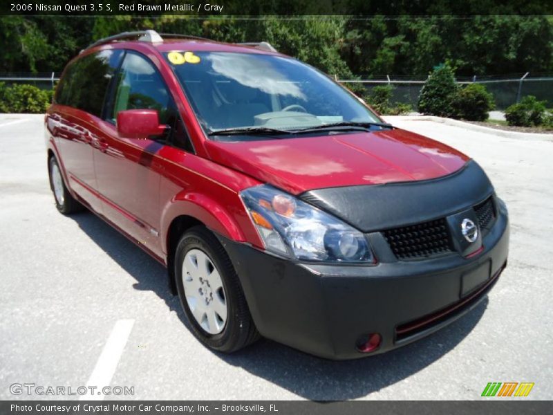 Red Brawn Metallic / Gray 2006 Nissan Quest 3.5 S