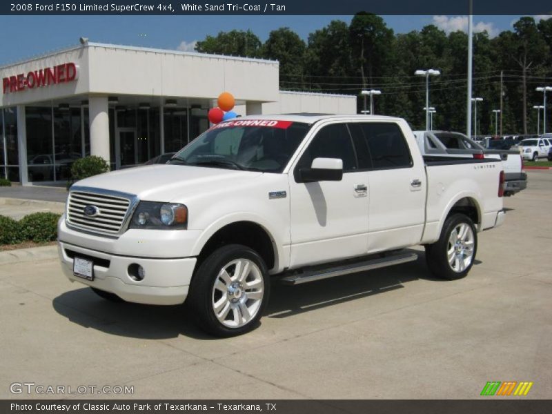 White Sand Tri-Coat / Tan 2008 Ford F150 Limited SuperCrew 4x4