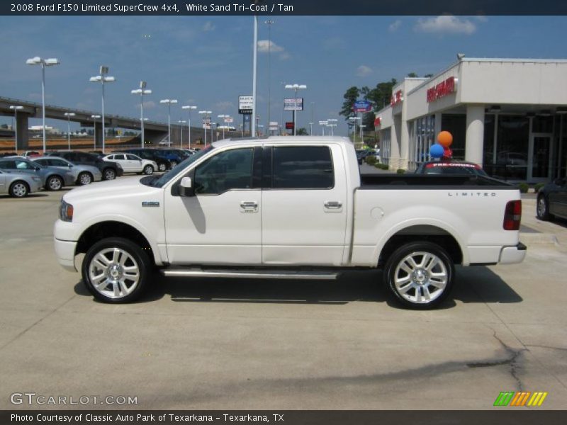 White Sand Tri-Coat / Tan 2008 Ford F150 Limited SuperCrew 4x4