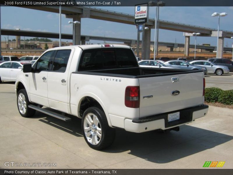 White Sand Tri-Coat / Tan 2008 Ford F150 Limited SuperCrew 4x4