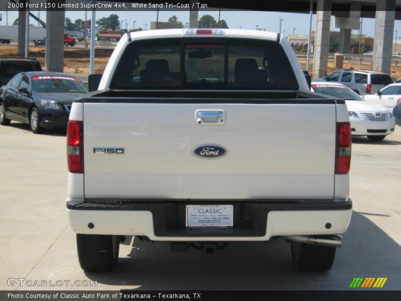 White Sand Tri-Coat / Tan 2008 Ford F150 Limited SuperCrew 4x4