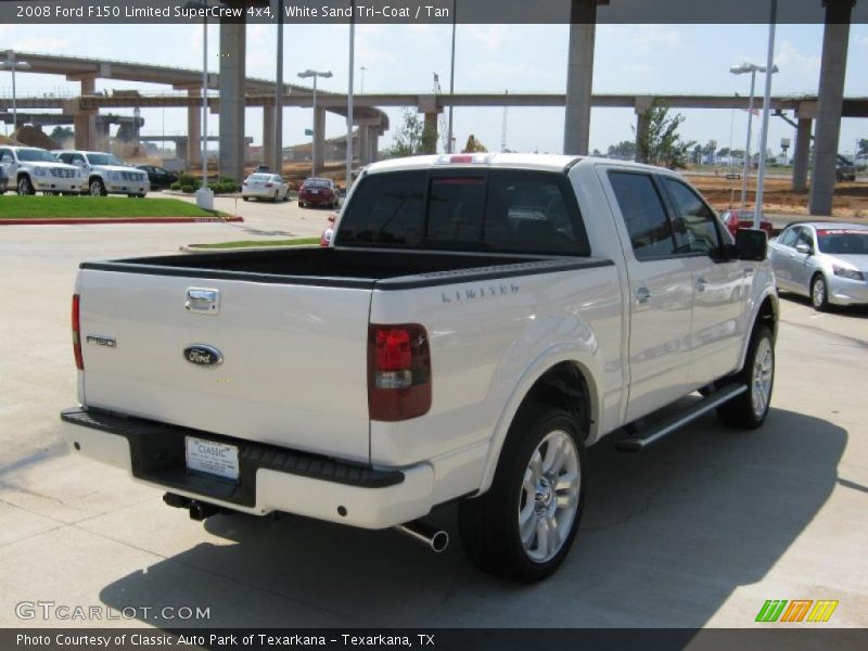 White Sand Tri-Coat / Tan 2008 Ford F150 Limited SuperCrew 4x4