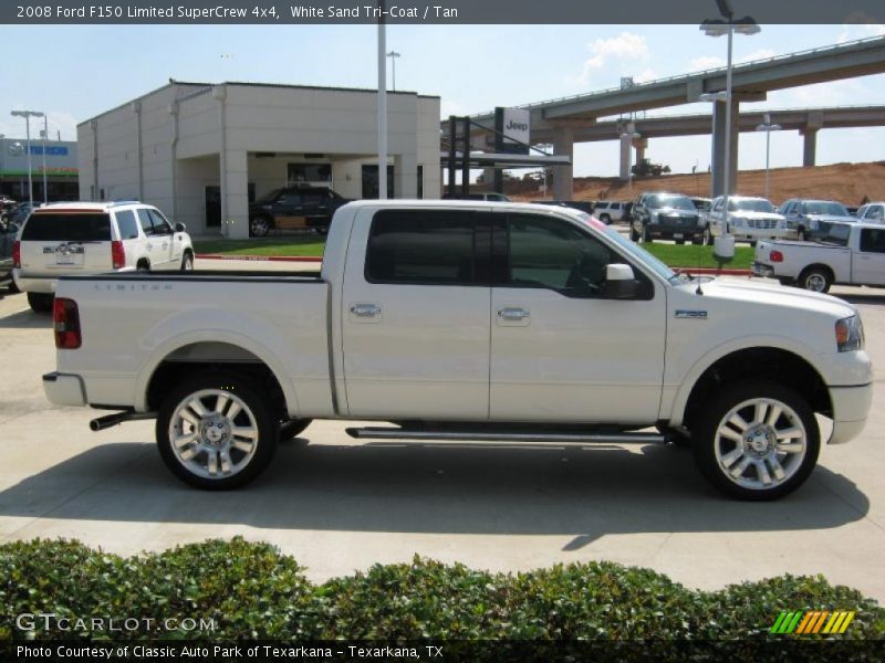 White Sand Tri-Coat / Tan 2008 Ford F150 Limited SuperCrew 4x4