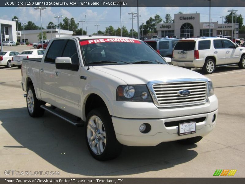 White Sand Tri-Coat / Tan 2008 Ford F150 Limited SuperCrew 4x4