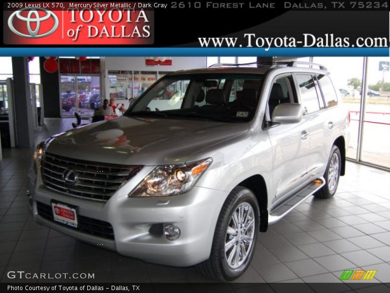 Mercury Silver Metallic / Dark Gray 2009 Lexus LX 570
