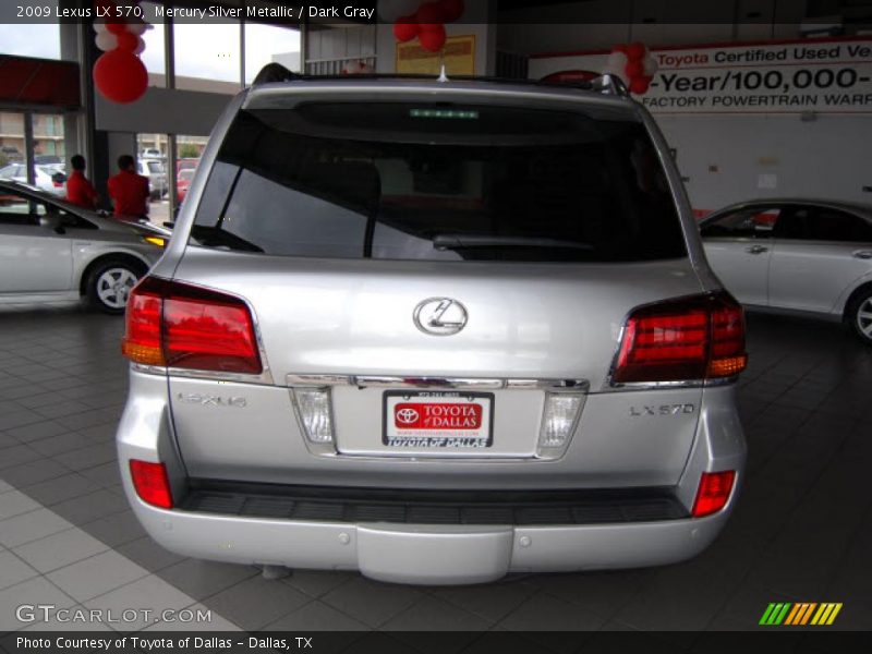 Mercury Silver Metallic / Dark Gray 2009 Lexus LX 570