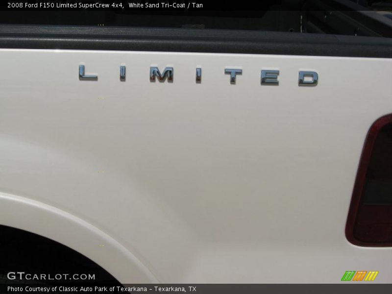 White Sand Tri-Coat / Tan 2008 Ford F150 Limited SuperCrew 4x4
