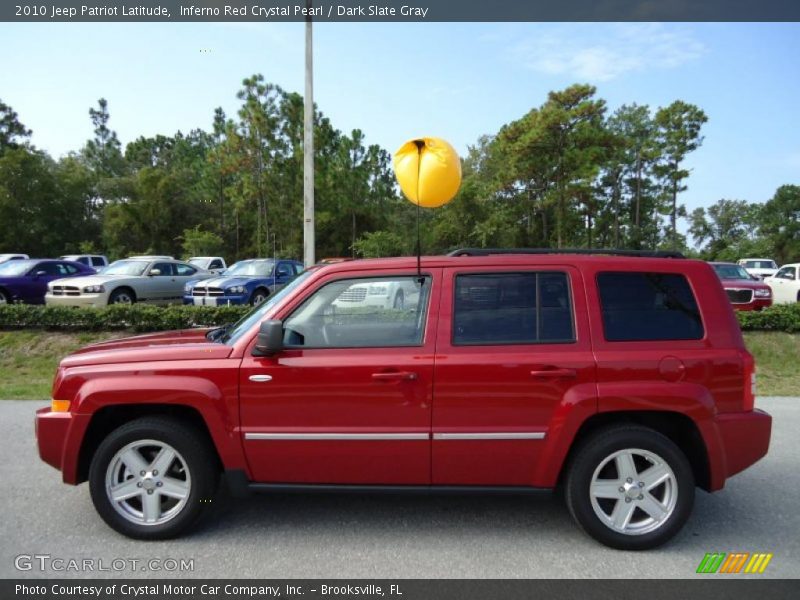 Inferno Red Crystal Pearl / Dark Slate Gray 2010 Jeep Patriot Latitude