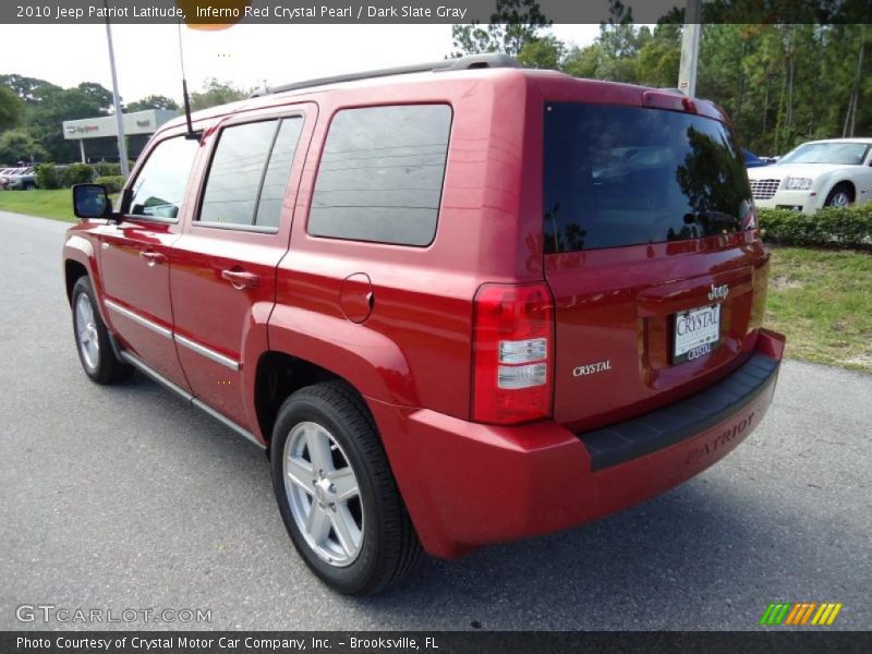 Inferno Red Crystal Pearl / Dark Slate Gray 2010 Jeep Patriot Latitude