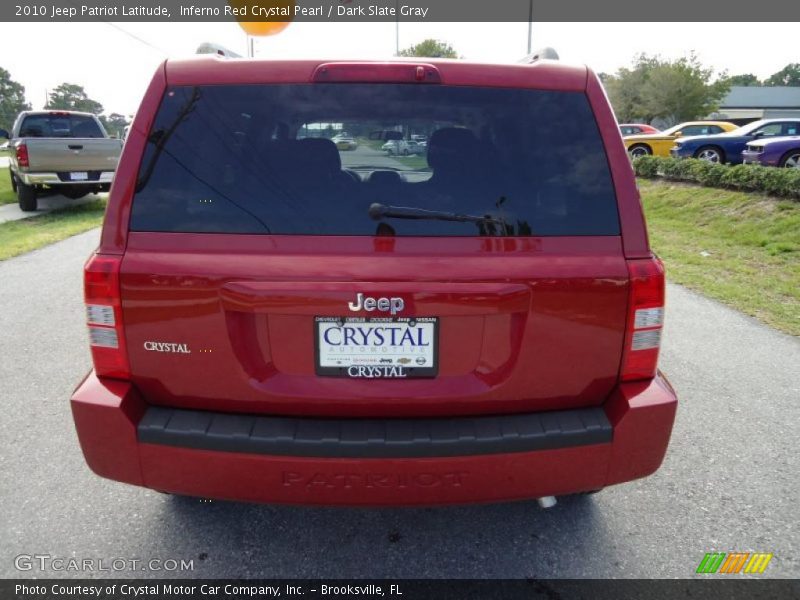 Inferno Red Crystal Pearl / Dark Slate Gray 2010 Jeep Patriot Latitude