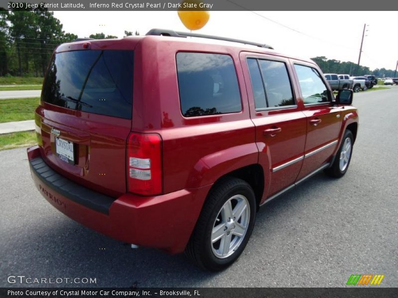Inferno Red Crystal Pearl / Dark Slate Gray 2010 Jeep Patriot Latitude