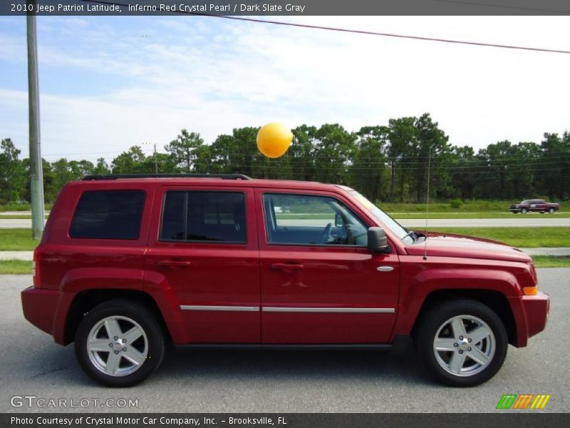 Inferno Red Crystal Pearl / Dark Slate Gray 2010 Jeep Patriot Latitude