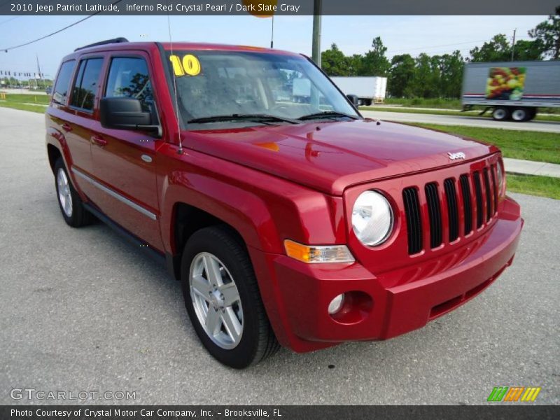 Inferno Red Crystal Pearl / Dark Slate Gray 2010 Jeep Patriot Latitude
