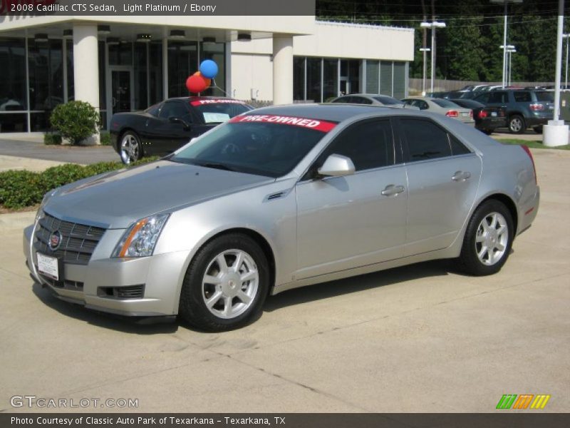 Light Platinum / Ebony 2008 Cadillac CTS Sedan