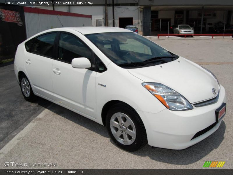 Super White / Dark Gray 2009 Toyota Prius Hybrid