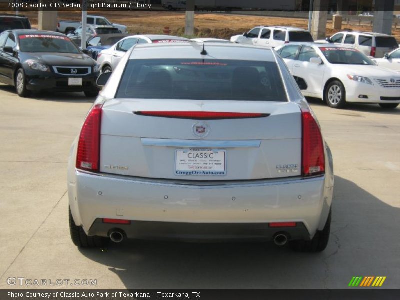 Light Platinum / Ebony 2008 Cadillac CTS Sedan