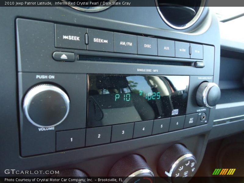 Inferno Red Crystal Pearl / Dark Slate Gray 2010 Jeep Patriot Latitude