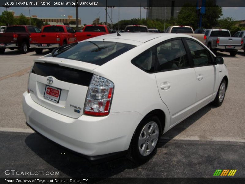 Super White / Dark Gray 2009 Toyota Prius Hybrid
