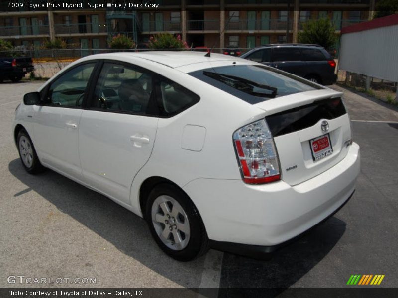 Super White / Dark Gray 2009 Toyota Prius Hybrid