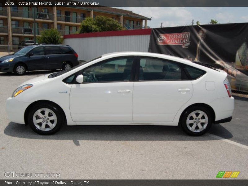 Super White / Dark Gray 2009 Toyota Prius Hybrid