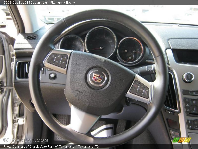 Light Platinum / Ebony 2008 Cadillac CTS Sedan