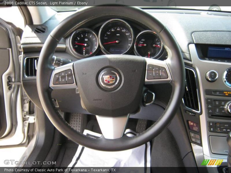 Light Platinum / Ebony 2008 Cadillac CTS Sedan