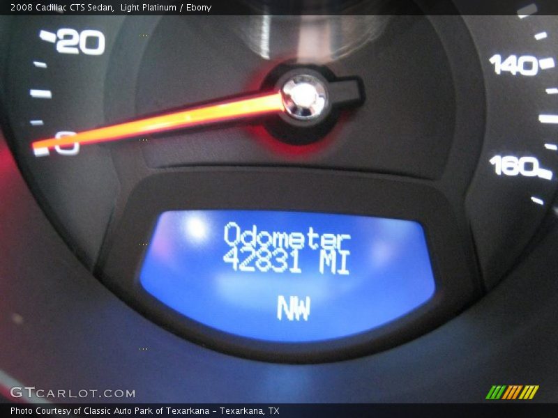 Light Platinum / Ebony 2008 Cadillac CTS Sedan