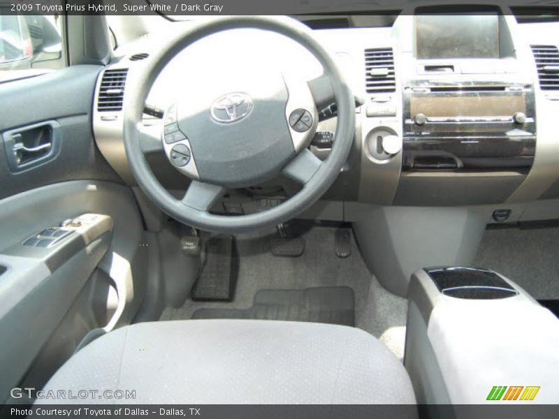 Super White / Dark Gray 2009 Toyota Prius Hybrid